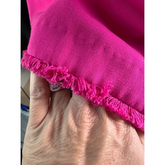 Victoria Beckham‎ for Target Pink Sleeveless Frayed Hem Top Plus Size 1X - Picture 4 of 4